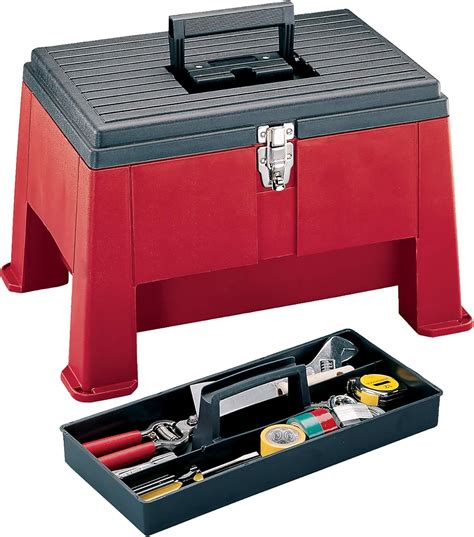 stainless steel step tool box|tool box step stool combination.